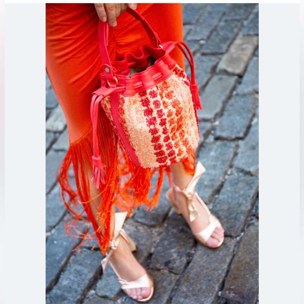 New with Dust Bag: GiGi New York Mini Genevieve Bucket Bag